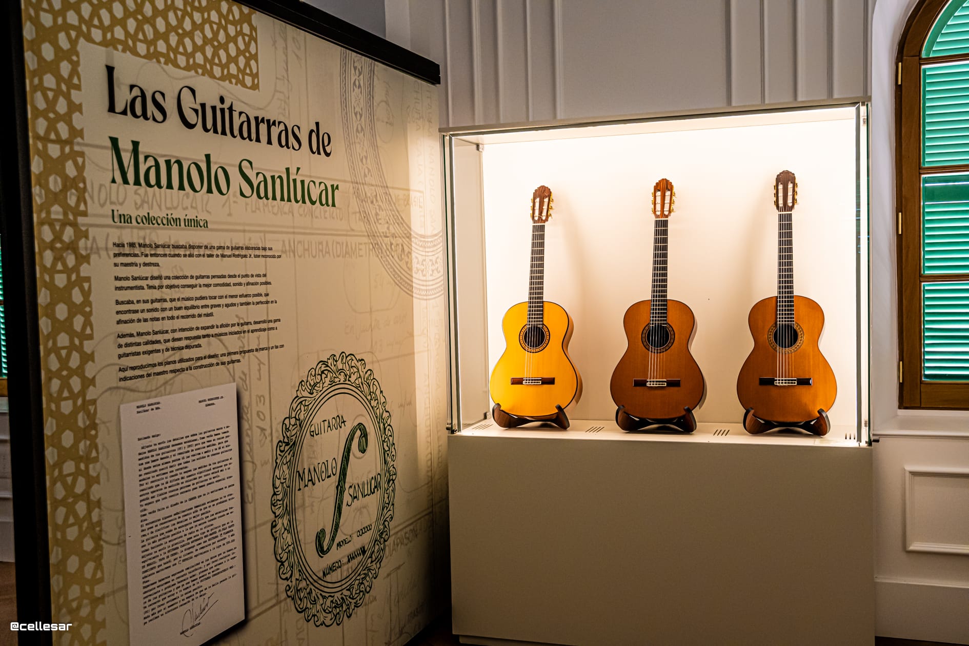 Una de las guitarras de Manolo Sanlúcar de la colección