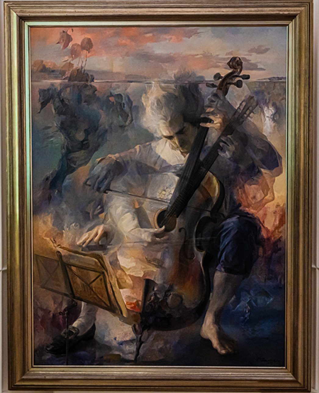 Pintura de la obra plástica del Maestro (serie Aljibe)