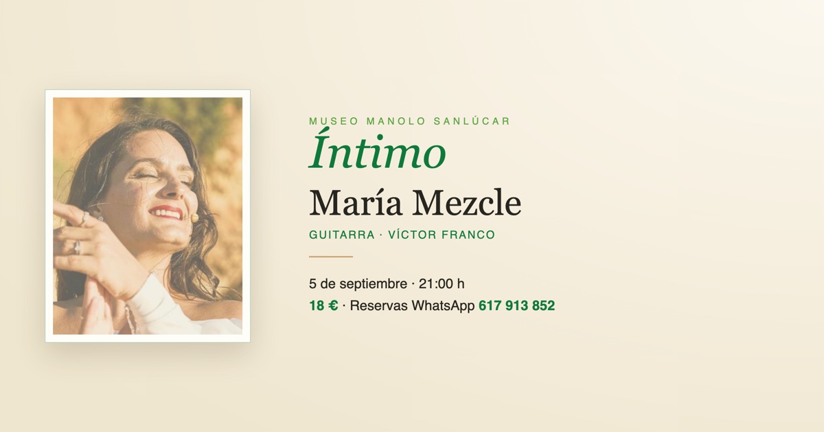 Íntimo · María Mezcle